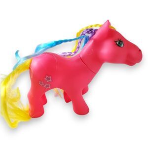 Kid Connection Style My Hair Pink Pony Toy Figure Colorful Rainbow Braid Mane 6"